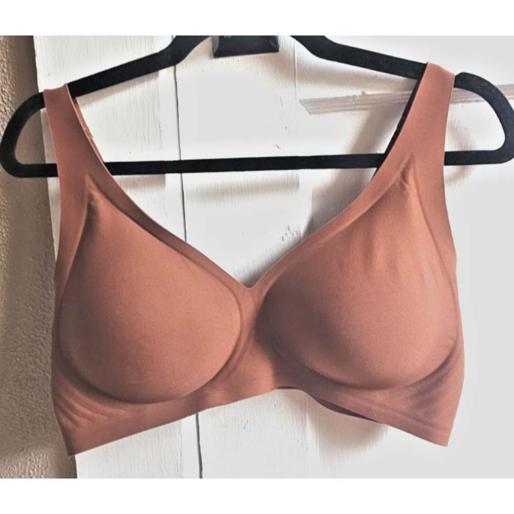 SHE CURVE orange brown wireless bra jelly seamless XL